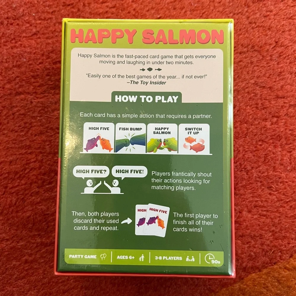 Happy Salmon Kids Party Game - Green